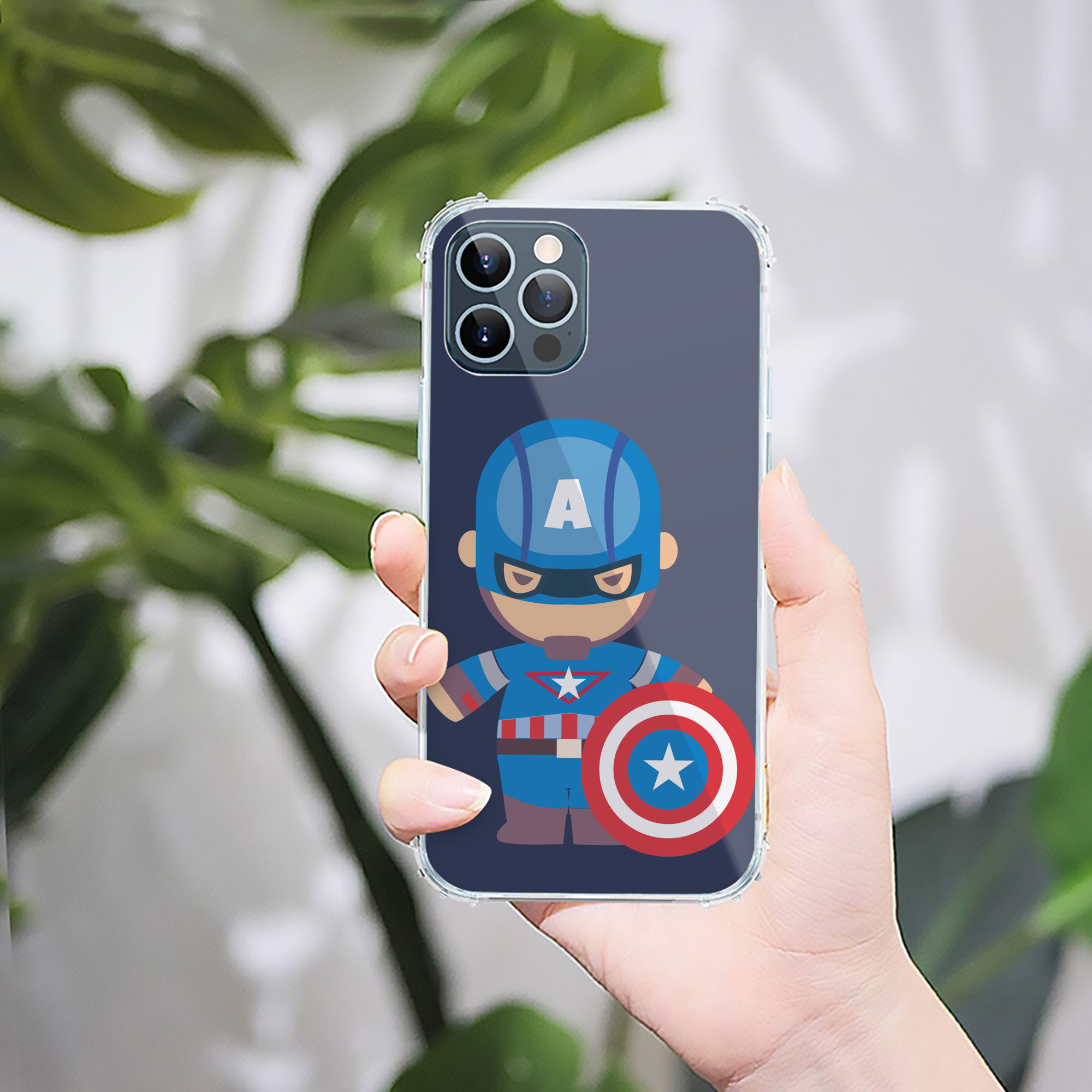 （画像用） アベンジャーズ The Avengers 【iPhone 12シリーズ対応】透明スマホケース（クリアソフトケース）